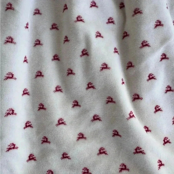 Ralph Lauren Baby Girl Reindeer-Print Velour‎ Long Sleeve A-Line Dress Size 12M - Picture 5 of 7